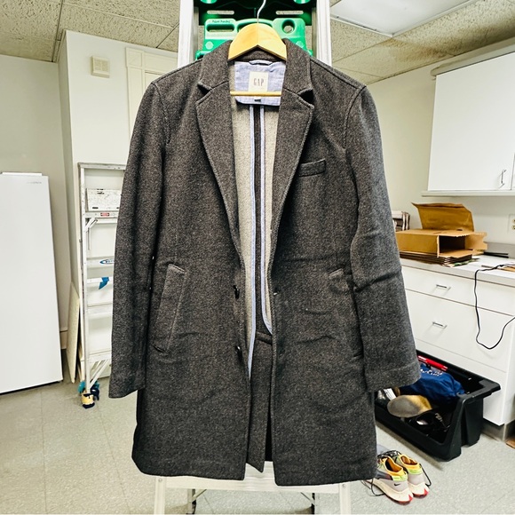 GAP Italian Wool Topcoat Overcoat - Picture 1 of 11